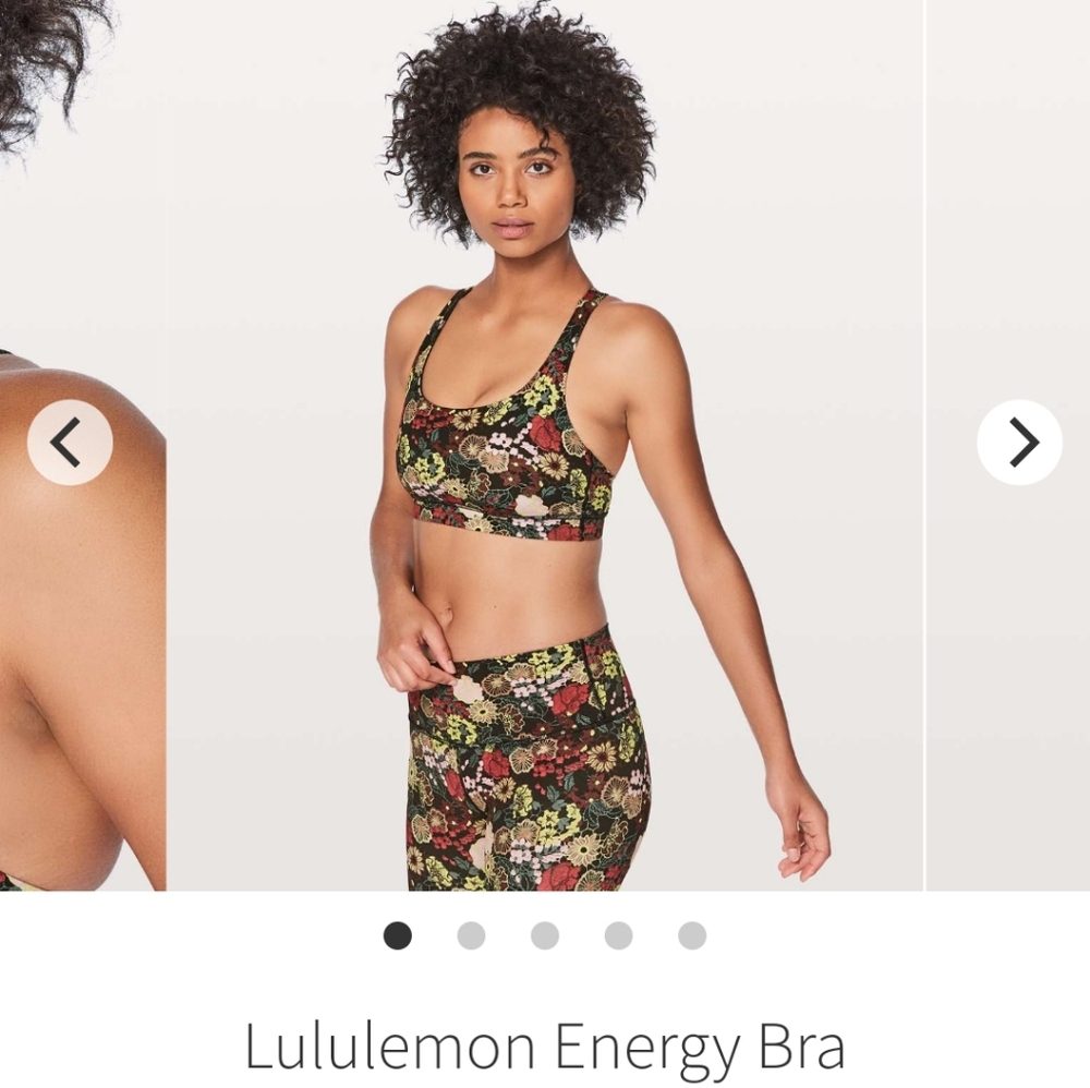 6 Lululemon Energy Sports Bra in Fluorolace